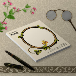 Medieval vines acanthus home/work CC1109 Editable Anteckningsblock