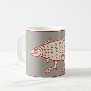 Medieval Walking Fish Coffee Mugg