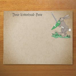 Medieval Warrior Rabbit Anteckningsblock