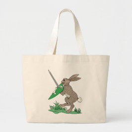 Medieval Warrior Rabbit Jumbo Tygkasse