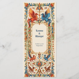 Medieval Wedding, Ancient Manuscript Meny