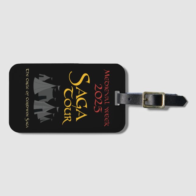Medieval Week 2025 Souvenir Luggage Tag Bagagebricka (Framsida horisontal)