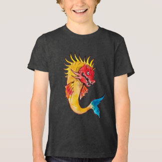 Medieval Whale Watercolor T Shirt