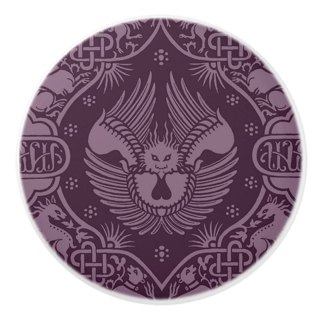 Medieval Winged Lejon Knopp (Framsidan)