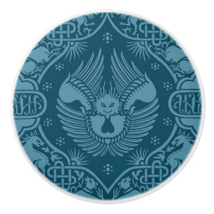 Medieval Winged Lejon Knopp