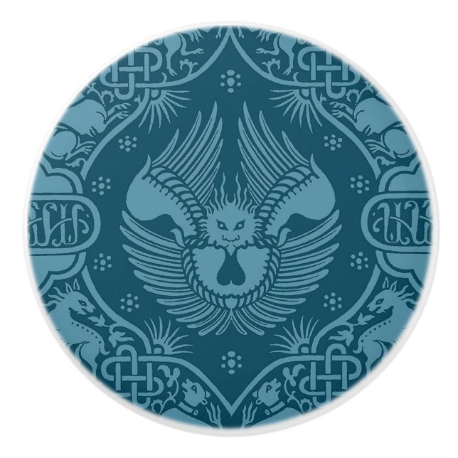 Medieval Winged Lejon Knopp (Framsidan)