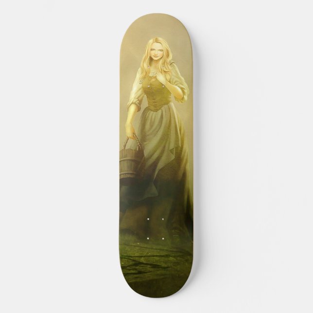 Medieval Woman Skateboard Deck (Framsida)