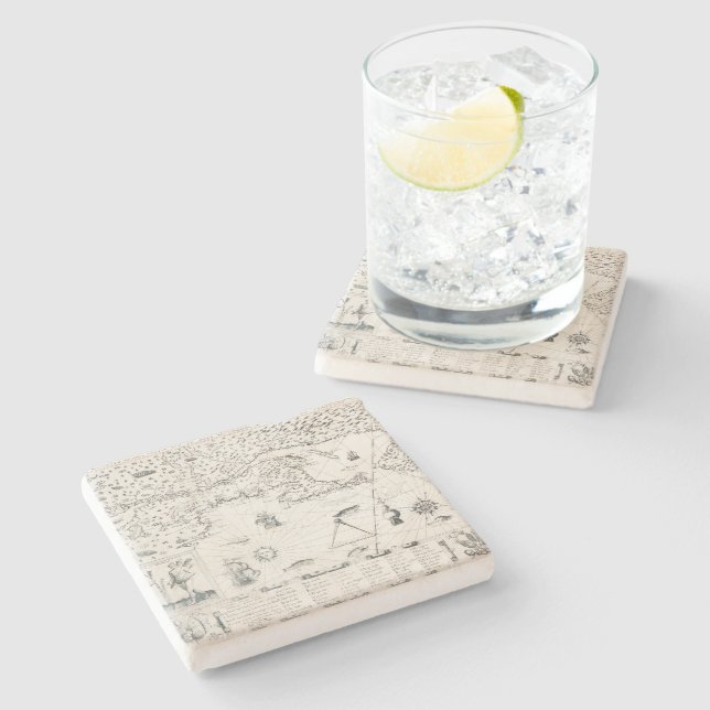 Medieval World map Quebec Nouvelle-Frankrike Ameri Underlägg Sten (Sidan)