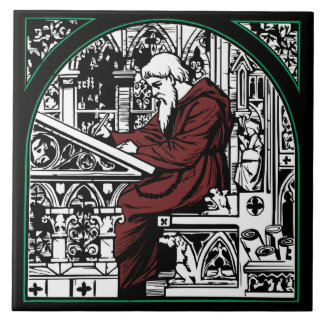 Medieval Write Desk och Munk Kakelplatta