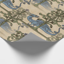 Medieval Yule Dragon Tiled