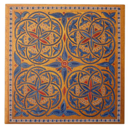 Medievala cirklar kakelplatta