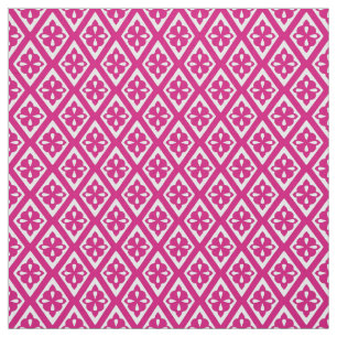 Medievala diamanter - fuchsisk rosa och vit tyg