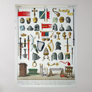 Medievala tillbehör poster