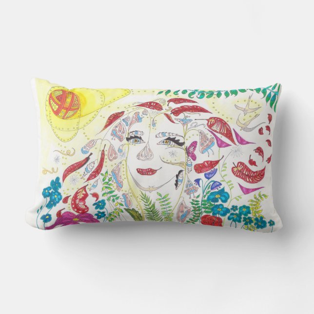 Medilludesign - medvetenhetutvidgning lumbarkudde (Framsida)