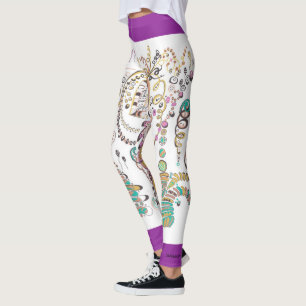 Medilludesign - världen balanserar in 2 leggings
