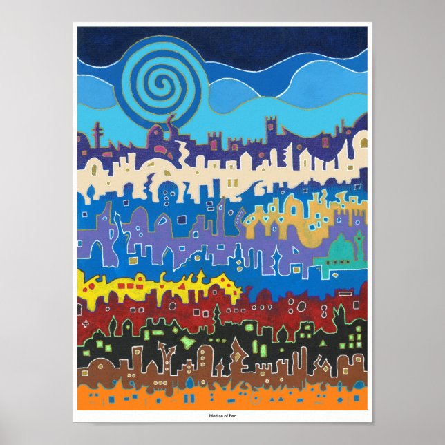 Medina av Fez - Skriv ut - Original Storlek Poster (Framsidan)