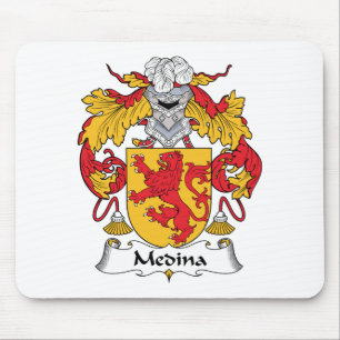 Medina familjvapensköld musmatta