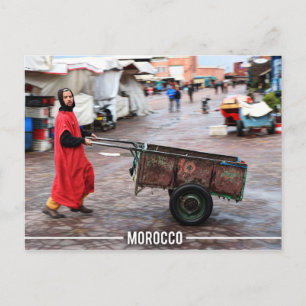 Medina från Marrakech - Marrakech Souk, Marocko Vykort