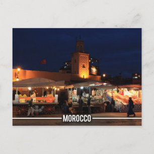 Medina från Marrakech - Marrakech Souks, Marocko Vykort