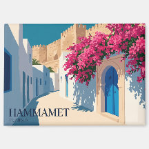 Medina i Hammamet Tunisien