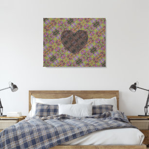 Medina Lilac 333 Heart Canvastryck