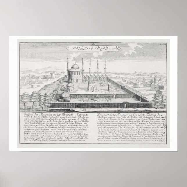 Medina-moskén, från Entwurf einer historischen Poster (Framsidan)