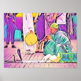 Medina Mystique - Snake Charmer of Marrakesh Poster
