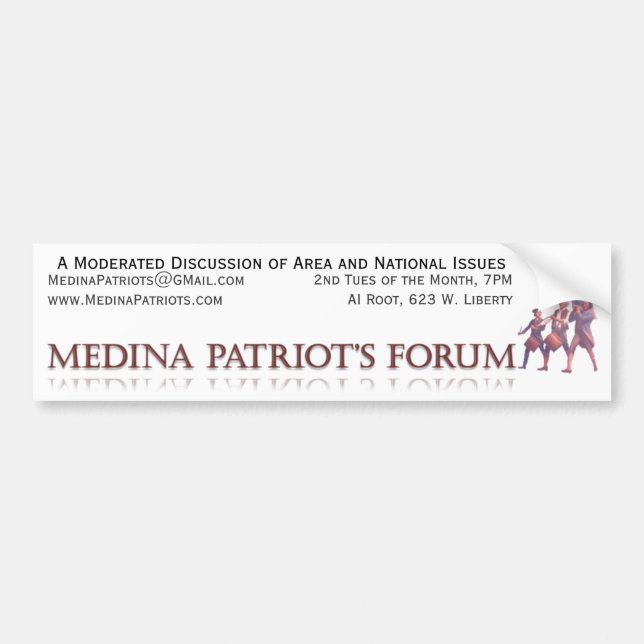 Medina patriot fora bildekal (Framsidan)