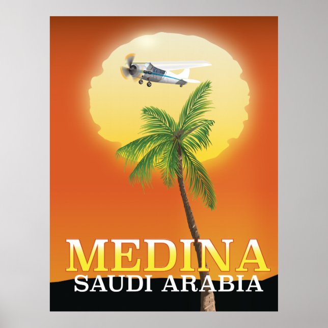 Medina Saudiarabiens reseaffisch Poster (Framsidan)