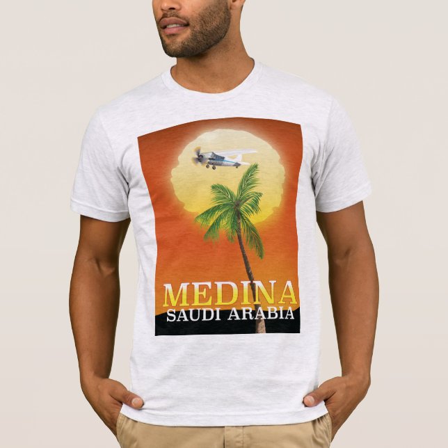 Medina Saudiarabiens reseaffisch T-shirt (Framsida)