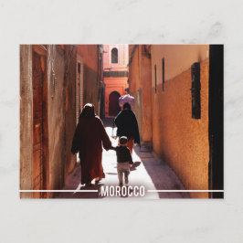 Medina Streets, Marrakesh Marocko Vykort