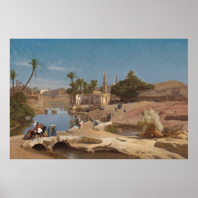 Medinet El-Fayoum - Jean-Léon Gérôme Fine Art Poster (Framsidan)
