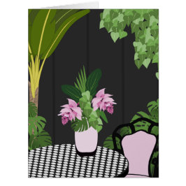 Medinilla Bord Centerbit Garden Greeting Card Jumbo Kort