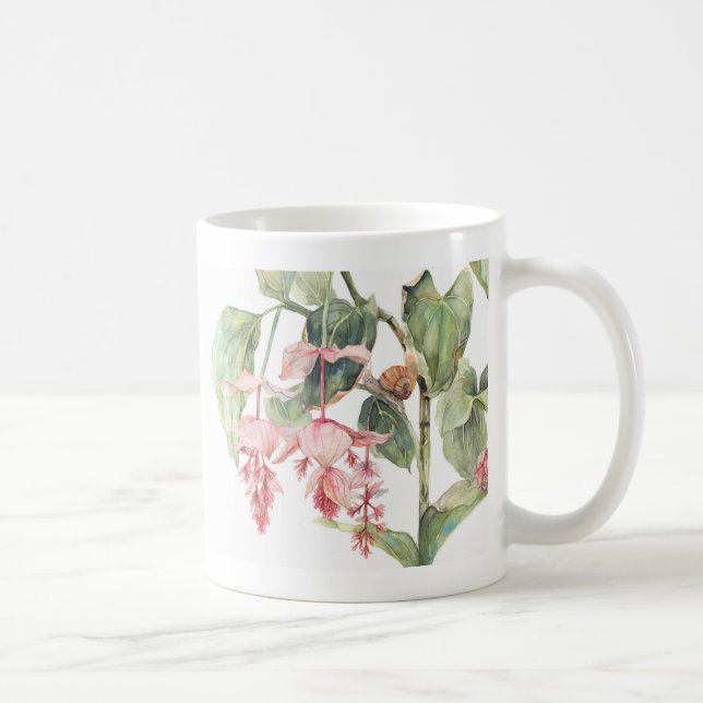 Medinilla Botanical Art Illustration Kaffemugg (Höger)
