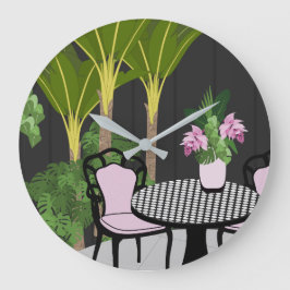 Medinilla Garden Courtyard Stor Klocka