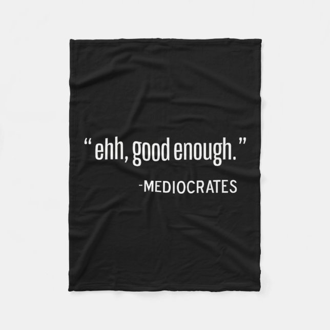 Mediocrates Funny Philosopher, Philosophy Quote Pu Fleecefilt (Framsidan)