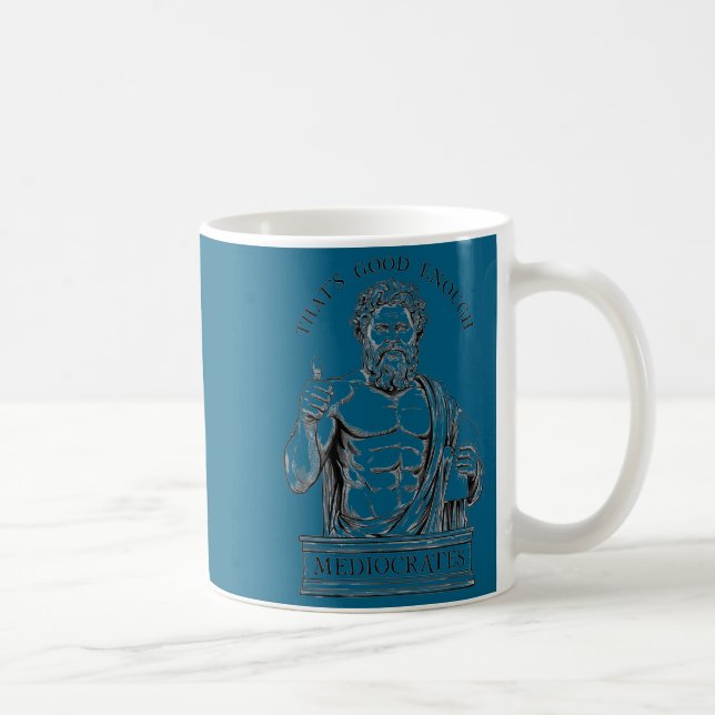 Mediocrates Stoic Philosoper Quote Motivational St Kaffemugg (Höger)