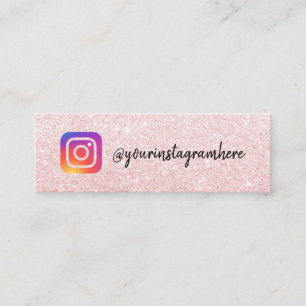 Mediskript för rosa glitter Instagram logotyp soci