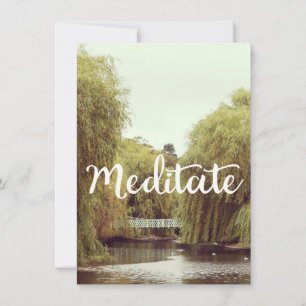 Meditat i parkens inspirerande budskap inbjudningar