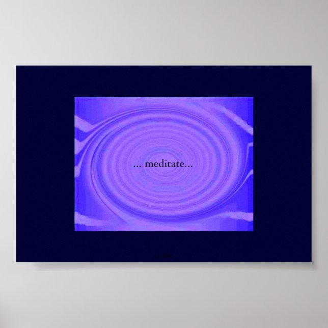 ... meditat ... poster (Framsidan)