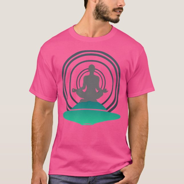 Meditate Alien Contact e Ufo Ce5 T Shirt (Framsida)