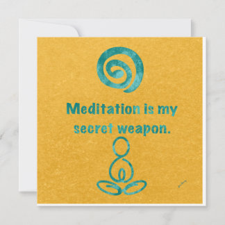 Meditate Flate Note Card Anteckningskort