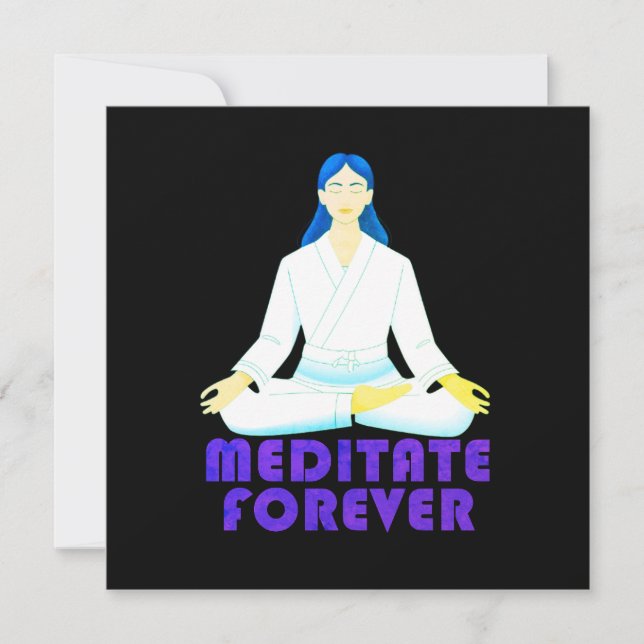 Meditate för alltid inbjudningar (Framsida)
