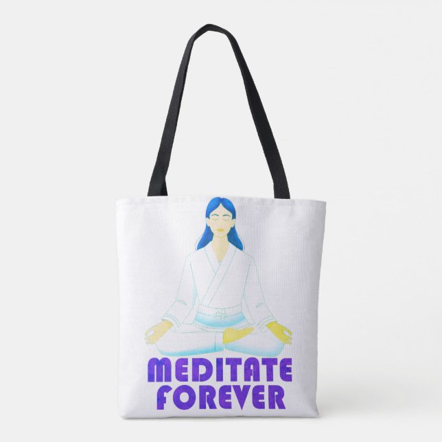 Meditate för alltid tygkasse (Baksida)