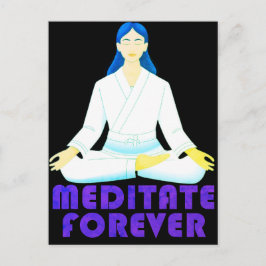 Meditate för alltid vykort