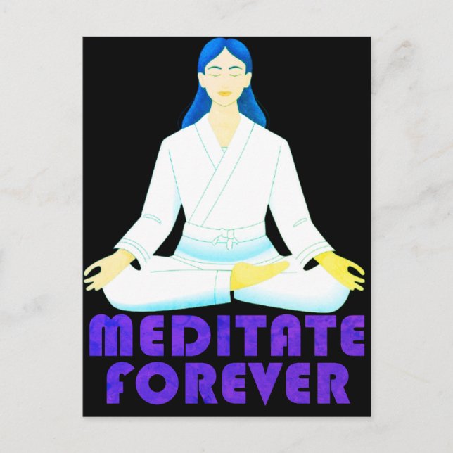 Meditate för alltid vykort (Framsida)
