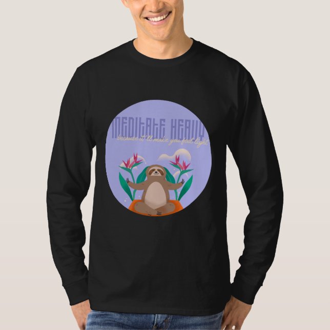 Meditate Heavy T Shirt (Framsida)