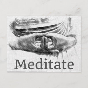 Meditate Vykort