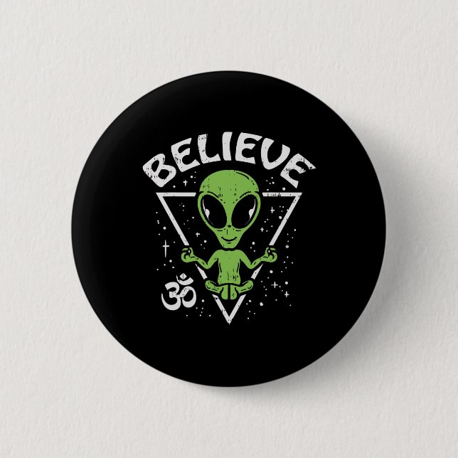 Meditating Alien Believe Zen Inre Fred Et Ufo Yo Knapp (Framsida)