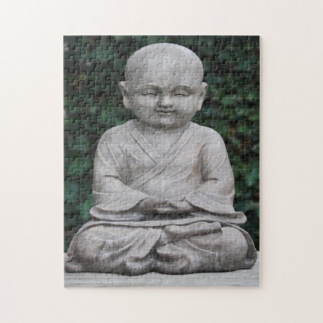 Meditating Buddah staty-foto Pussel (Vertikal)